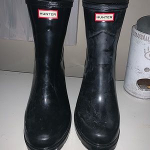 Hunter wedged rain-boots